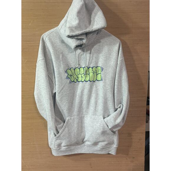 "CASSETTE" hoodie in heather grey - Picture 2 of 6